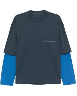 CROQUIS Loose Short-Sleeve T-Shirt - Blue