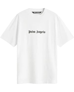 Palm Angels Logo-Print T-Shirt - White