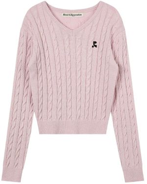 Rest&Recreation Pull À Col V - Rose