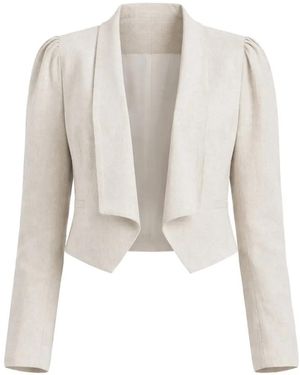 Twinset Cropped Blazer - White