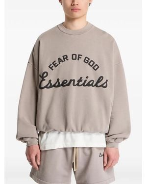 Fear Of God Logo-Print Sweatshirt - Grey