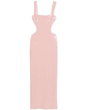 Twentyfourhaitch Side-Cut-Out Maxi Dress - Pink