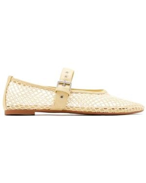Senso Carina Buckle-Strap Ballet Flats - Natural