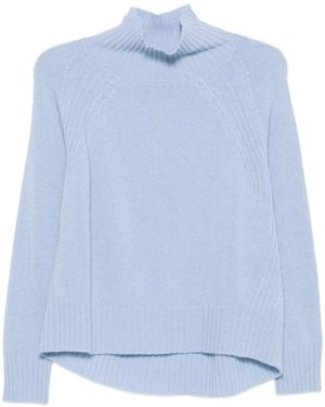 Dondup High-Neck Raglan-Sleeve Sweater - Blue
