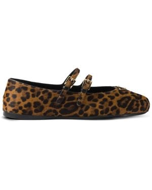 Prada Ballerina's Met Luipaardprint - Bruin