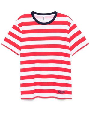 Moschino Striped T-Shirt - Red