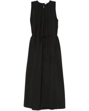 Samsøe & Samsøe Pleated Tie-Waist Dress - Black