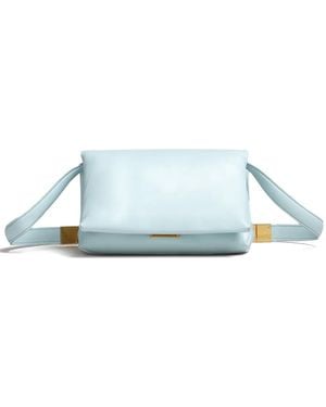 Marni Prisma Puffball Small Leather Shoulder Bag - Blue