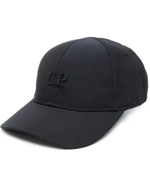 C.P. Company Baseballkappe Mit Logo-Stickerei - Blau
