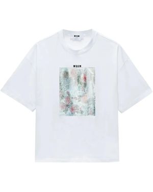 MSGM グラフィック Tシャツ - ホワイト