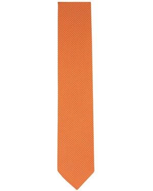 Eton Polka Dot Tie - White