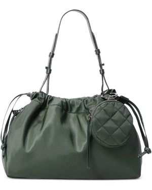 MZ Wallace Small Waverly Drawstring Shoulder Bag - Green