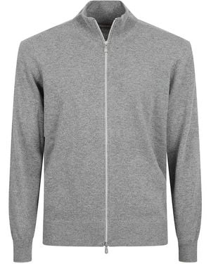 Brunello Cucinelli Vest Met Rits - Grijs