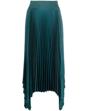 JOSEPH Ade Pleated Midi Skirt - Green