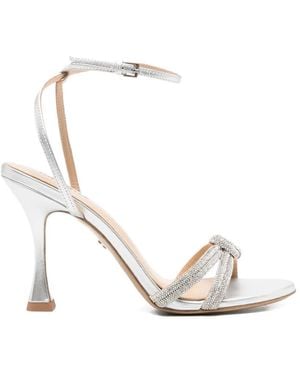Lola Cruz Knotted Strap Sandals - White