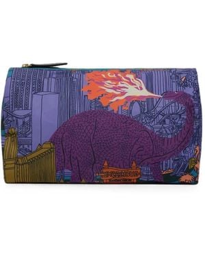Inoui Edition Vegas Kosmetiktasche Mit Print - Lila