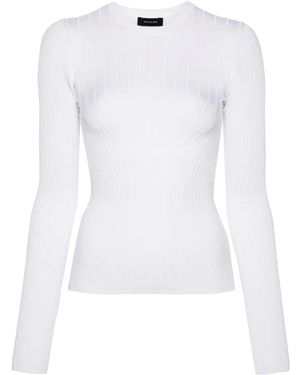 Mugler Gestricktes Oberteil - Weiß