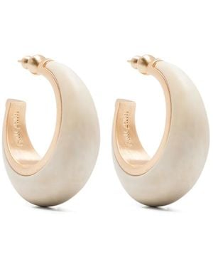 Cult Gaia Hoop Earrings - White
