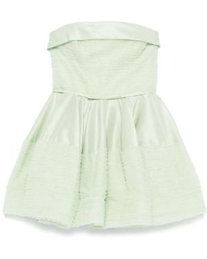 Viktor & Rolf Vestido Corto Con Volantes - Verde