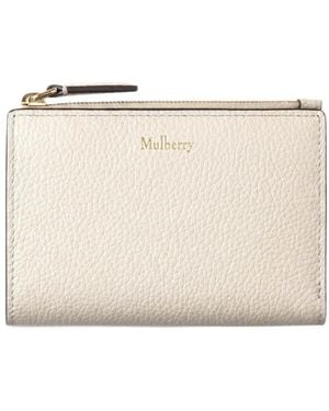 Mulberry Continental Grained-Leather Wallet - Natural