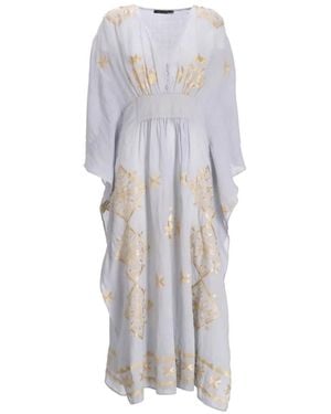 Greek Archaic Kori Lefkada Kaftan - White