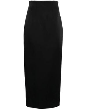 KHAITE The Loxley High-Waisted Skirt - Black