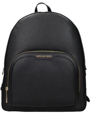 Michael Kors Large Jaycee Pebbled-Leather Backpack - Black