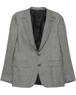 Canali Sakko Mit Prince Of Wales-Karo - Grau