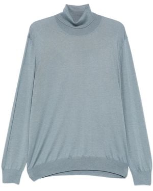 Gran Sasso Turtleneck Top - Blue