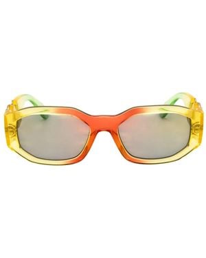 Versace Geometric-Frame Sunglasses - Yellow