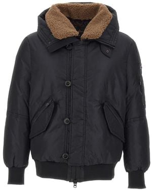 Peuterey Padded Hooded Jacket - Blue