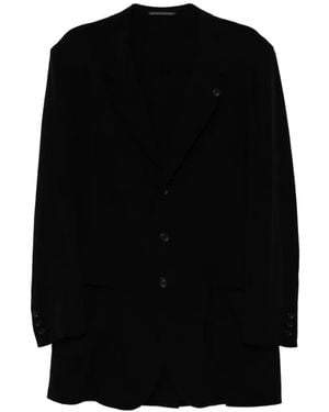 Yohji Yamamoto Double-Lapel Blazer - Black