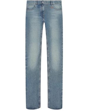 Courreges Logo Patch Jeans - Blue
