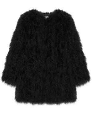 Yves Salomon Feather Jacket - Black
