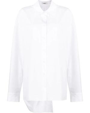 Goen.J Twist-Detailing Cotton Shirt - White