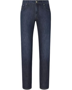 Corneliani Jean À Poches Multiples - Bleu