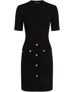 Karl Lagerfeld Buttoned-Up Dress - Black