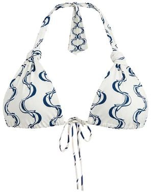 FARM Rio Haut De Bikini Longline À Imprimé Dauphin - Blue