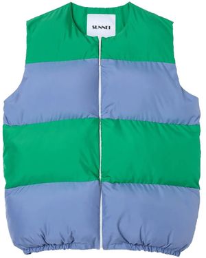 Sunnei Puffy Gilet - Green