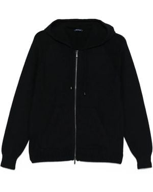 Drumohr Hoodie En Laine Mérinos - Noir