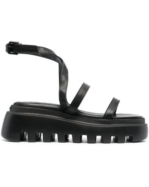 Vic Matié Strappy Chunky-Sole Sandals - Black