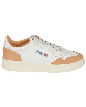 Autry Perforated Leather Trainers - White