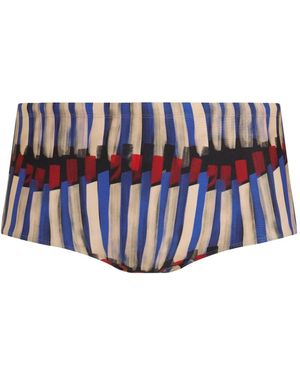 Lygia & Nanny Maillot De Bain À Imprimé Copacabana - Bleu