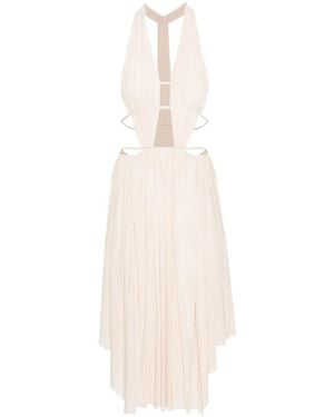 Philosophy Di Lorenzo Serafini Cut-Out Draped Midi Dress - White