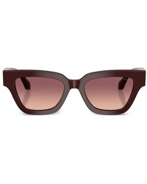 Giorgio Armani Logo-Plaque Cat-Eye Sunglasses - Pink