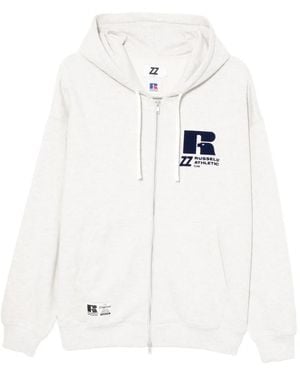 Izzue X Russell Athletic ロゴ パーカー - ホワイト