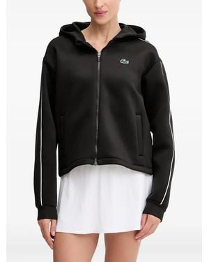 Lacoste Stripe Zip Jacket - Black