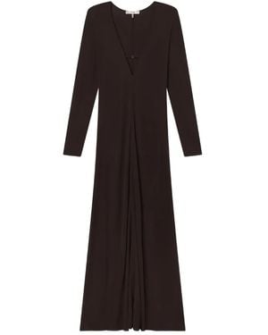 FRAME V-neck Maxi Dress - ブラック