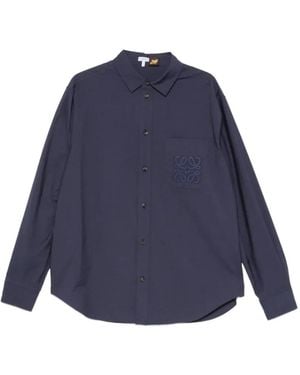 Loewe Paula's Ibiza Cotton Blend Shirt - Blue