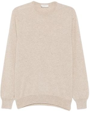 Piacenza Cashmere Cashmere Crew-Neck Jumper - Natural